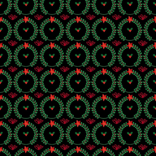 Diseño de patrón de celebración de navidad realista
