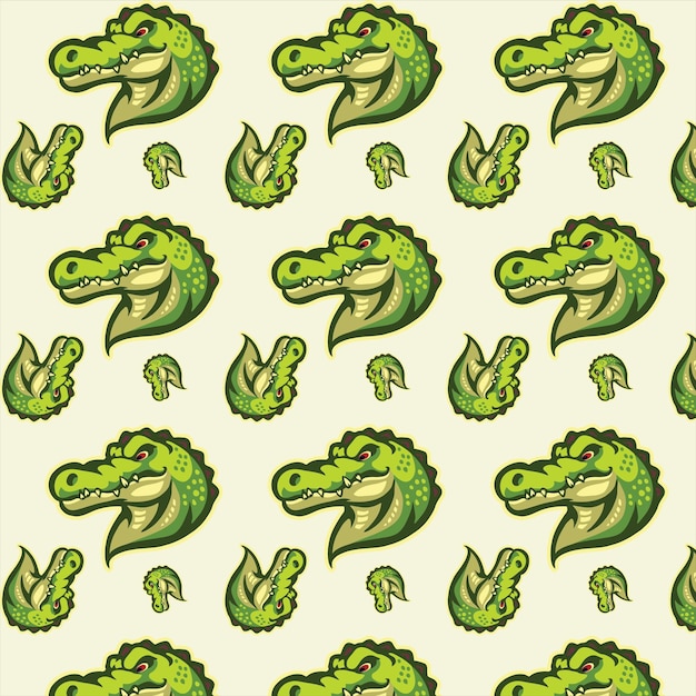 Diseño de patrón de cocodrilo en la ilustración