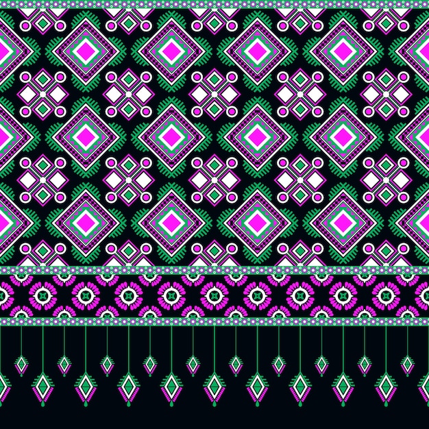 diseño de patrón colgante de placa y diamante para fondo, alfombra, papel pintado, ropa y envoltura.