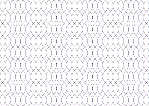 Diseño de patrón de color gradiente de elipses en fondo blanco