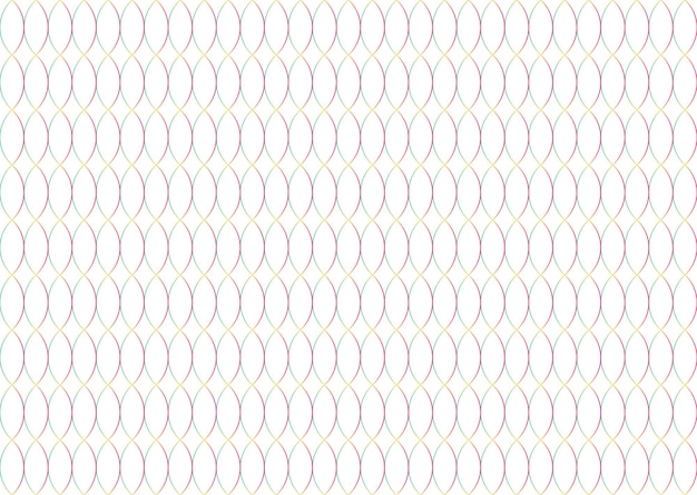 Diseño de patrón de color gradiente de elipses en fondo blanco
