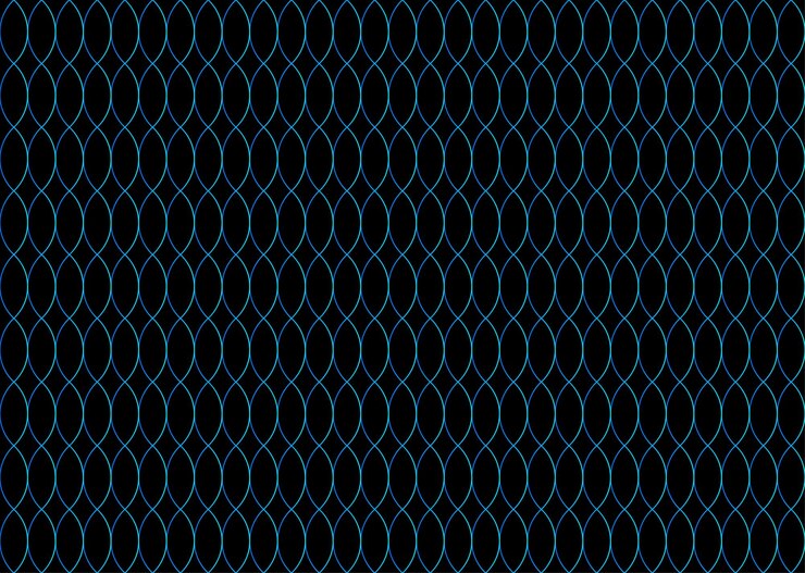 Vector diseño de patrón de color gradiente de elipses en fondo negro