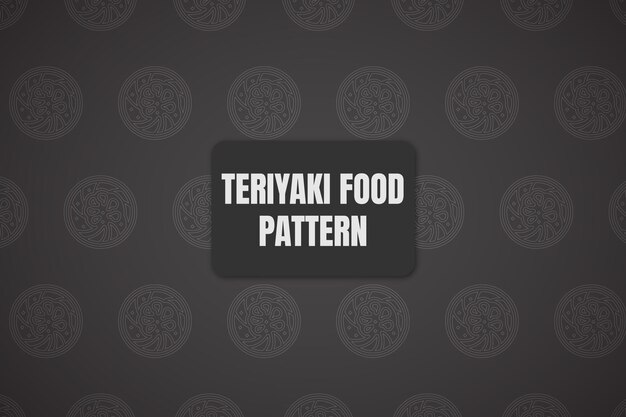 Diseño de patrón de comida asiática