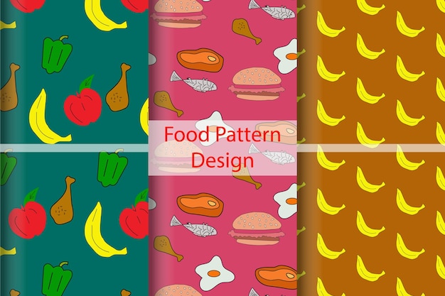 Diseño de patrón comida