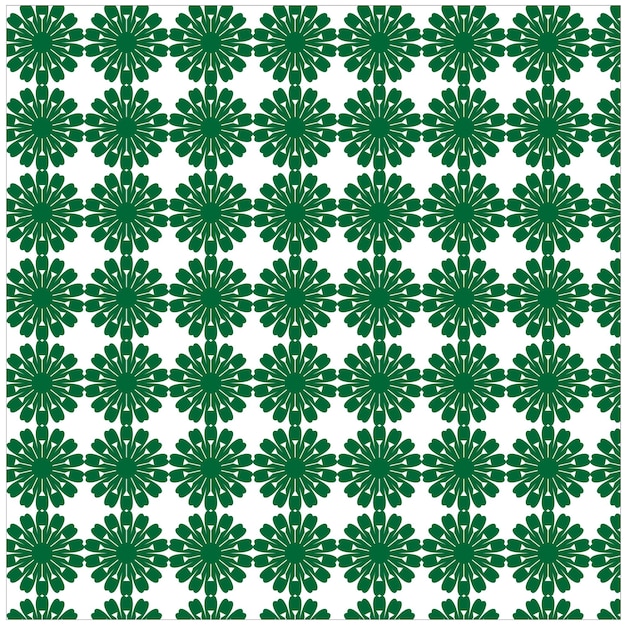 Diseño de patrón sin costuras floral verde
