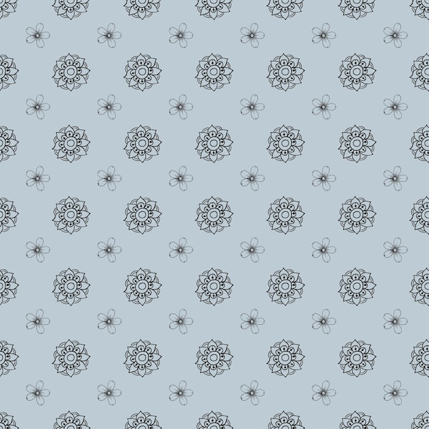 Diseño de patrón sin costuras con un hermoso fondo floral y de colores profundos