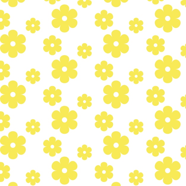 diseño de patrón sin costuras de margarita