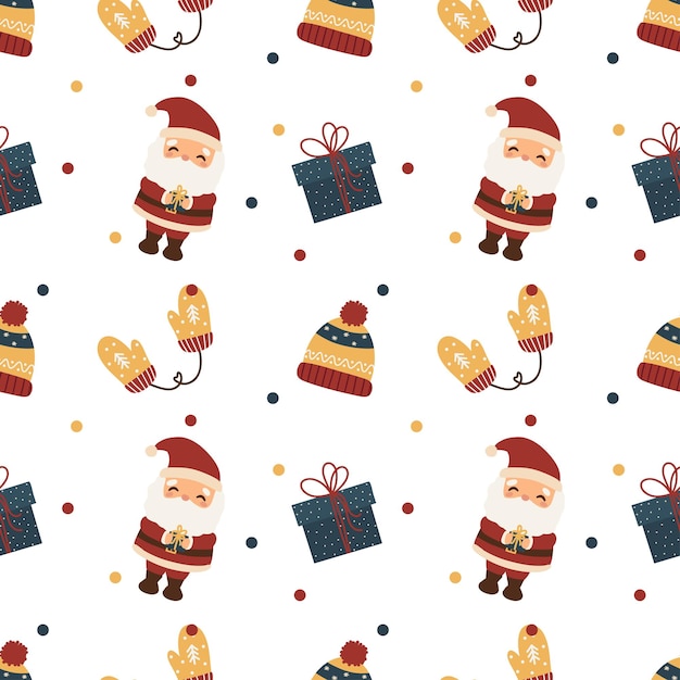 Diseño de patrón sin costuras de Navidad para fondo papel tapiz diseño textil tela manta manta para niños tarjeta cuaderno de felicitación tarjeta de papel de envoltura patrón y etc