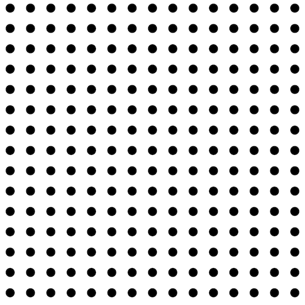 diseño de patrón sin costuras de puntos de polca en blanco y negro