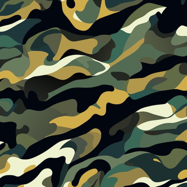 diseño un patrón sin costuras que recuerda al camuflaje militar en el arte vectorial ilustración vectorial