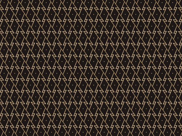 Diseño de patrón sin costuras textil dorado geométrico moderno o textura de ilustración de fondo