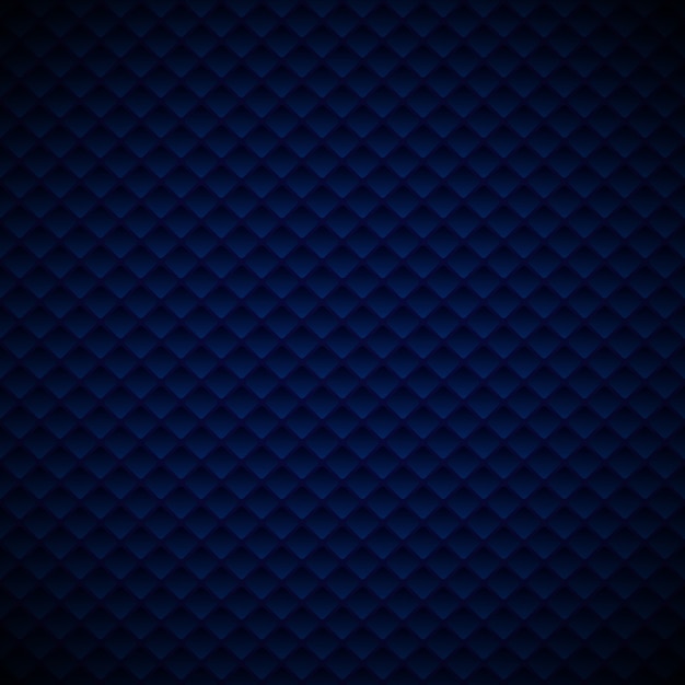 Vector diseño de patrón de cuadrados geométricos de lujo abstracto azul