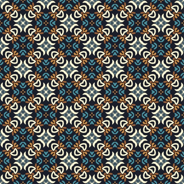 Diseño de patrón de damasco colorido fondo minimalista