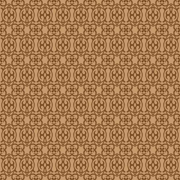 Diseño de patrón de damasco vintage vectorial