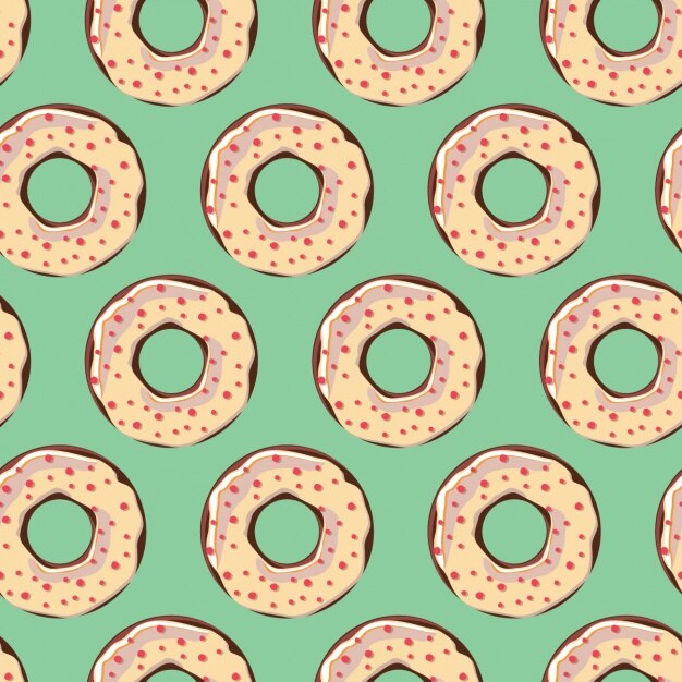 Diseño de patrón de donuts