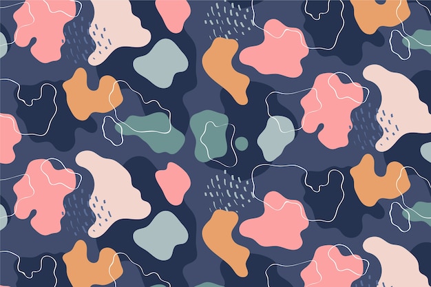 Diseño de patrón de doodle abstracto dibujado a mano