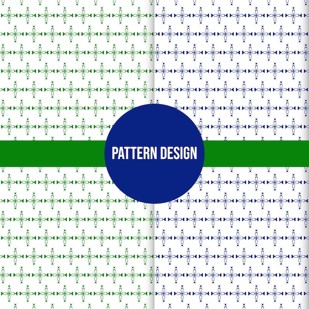 Diseño de patrón en dos variaciones