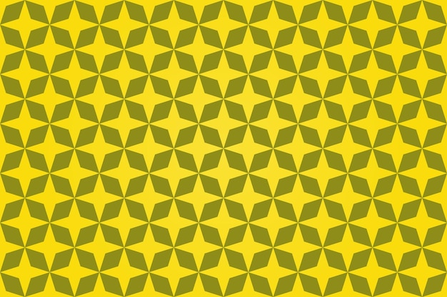 diseño de patrón de estrella de rombo fondo de color amarillo