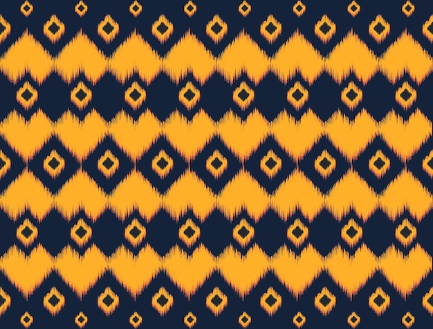 Diseño de patrón étnico tribal ikat diseño de bordado de patrón