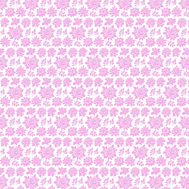 Diseño de patrón de flor de rosa vectorial diseño de patrón vectorial plano uso de diseño mog diseño de borde diseño