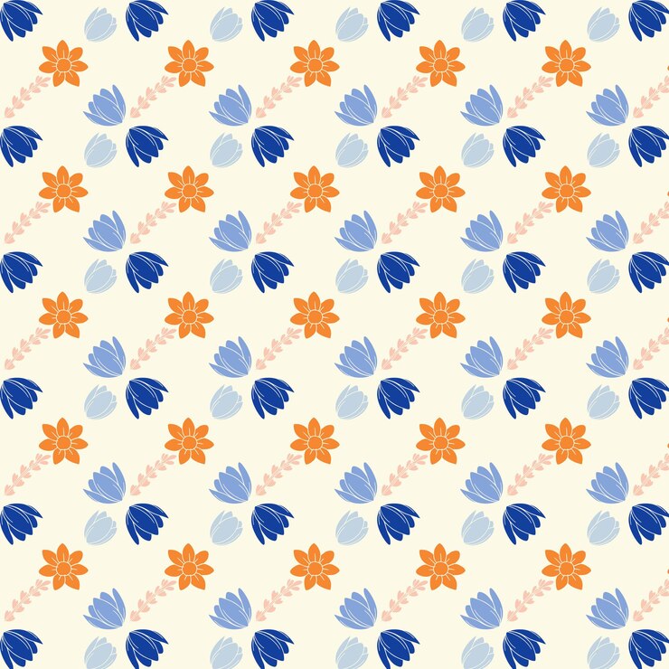 Diseño de patrón de flor simple