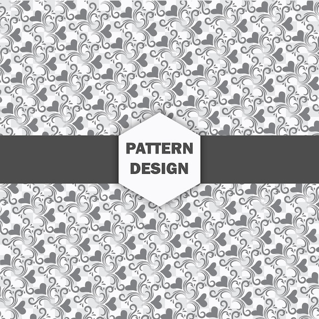 Diseño de patrón floral Diseño de patrón de líneas abstractas