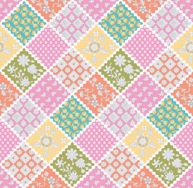 diseño y patrón floral textil