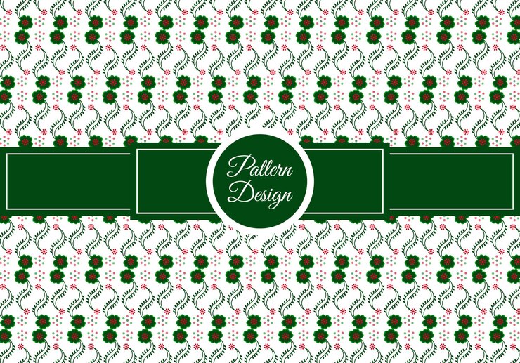 Diseño de patrón floral transparente de vector