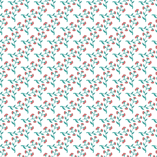 Diseño de patrón floral de vector libre
