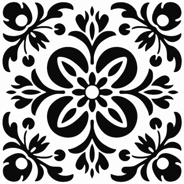 Diseño de patrón floral vibrante Ilustración de vector transparente