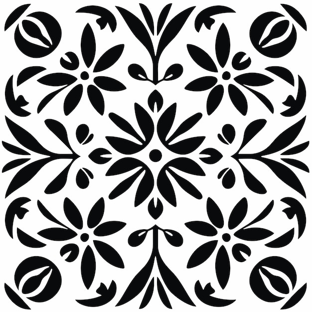 Diseño de patrón floral vibrante Ilustración de vector transparente