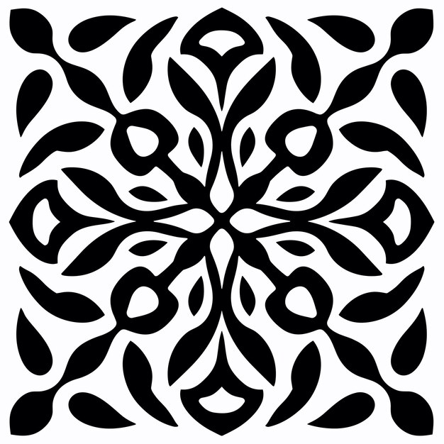 Diseño de patrón floral vibrante Ilustración de vector transparente
