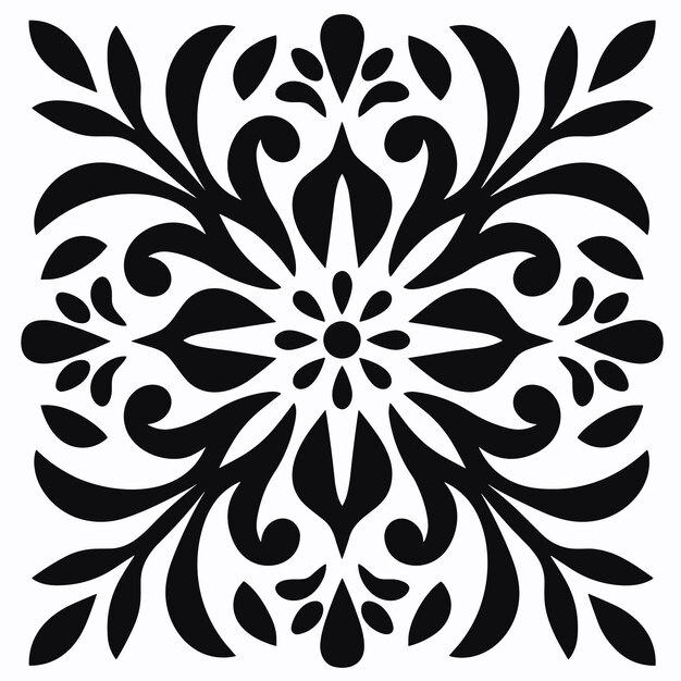 Diseño de patrón floral vibrante Ilustración de vector transparente