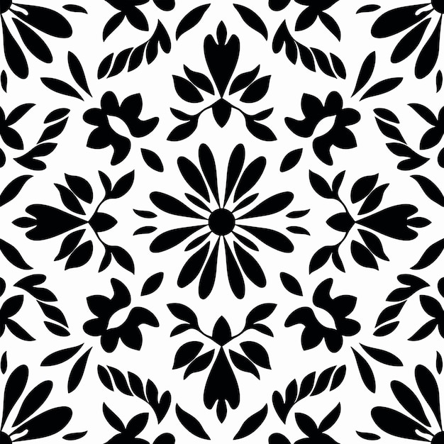 Diseño de patrón floral vibrante Ilustración de vector transparente