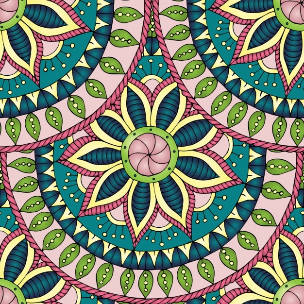 Diseño de patrón floral