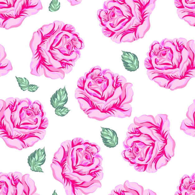 Diseño de patrón floral