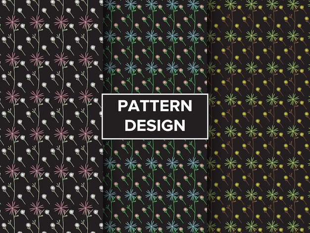 Diseño de patrón floral