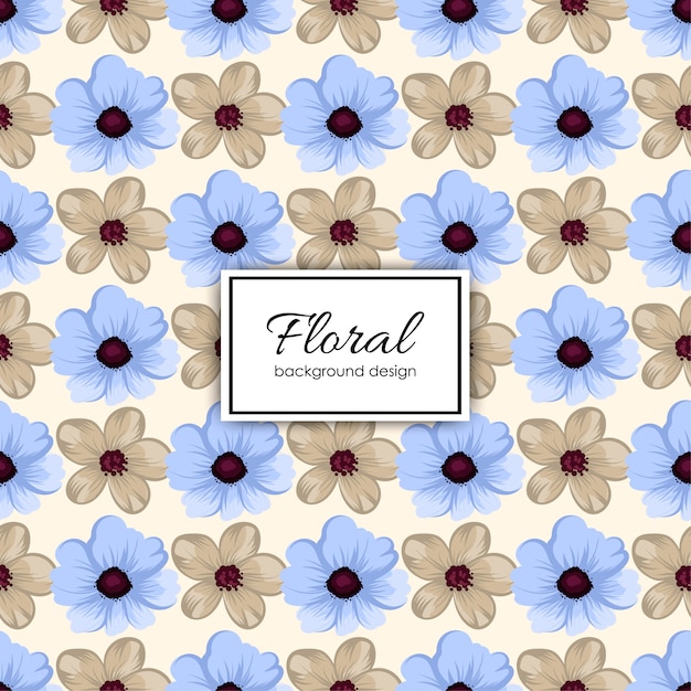 Diseño de patrón floral