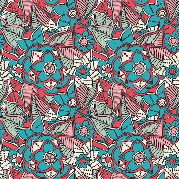 Diseño de patrón floral