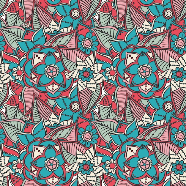 Diseño de patrón floral