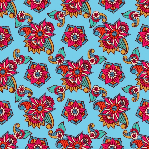 Diseño de patrón floral
