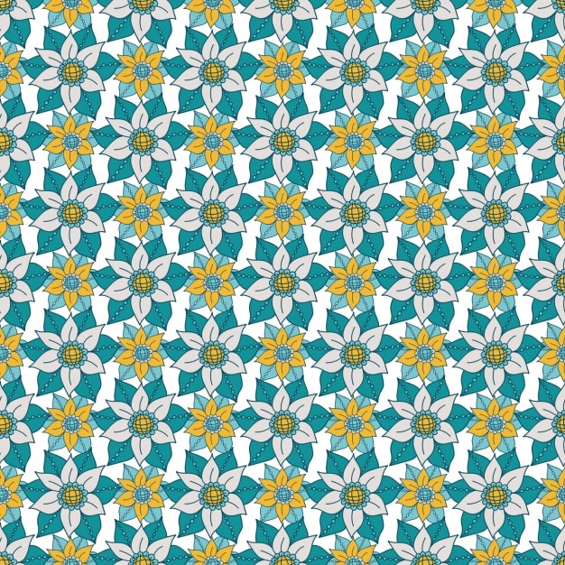 Diseño de patrón floral
