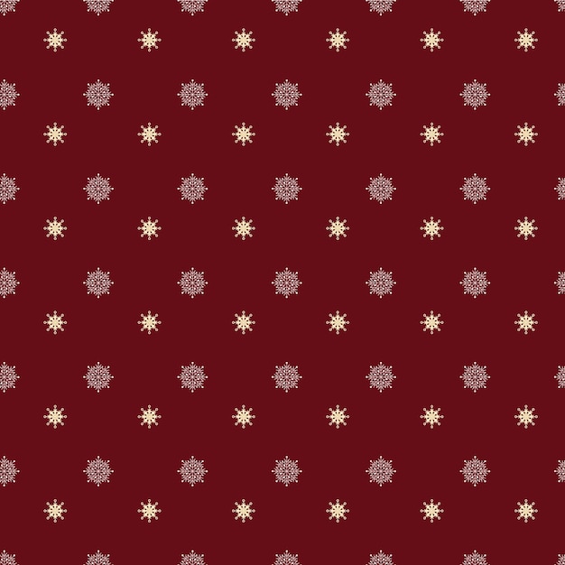 Diseño de patrón de flores de Navidad vectorial gratis