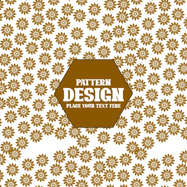 Diseño de patrón de flores