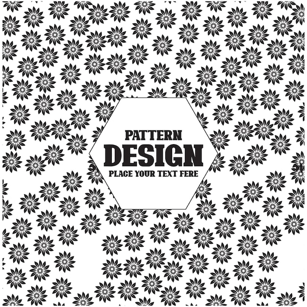 Diseño de patrón de flores