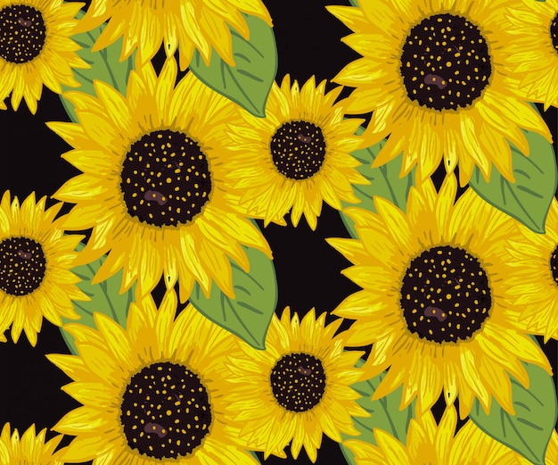 Diseño de patrón de flores