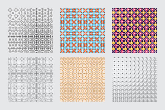 Diseño de patrón de fondo para colorear geométrico abstracto