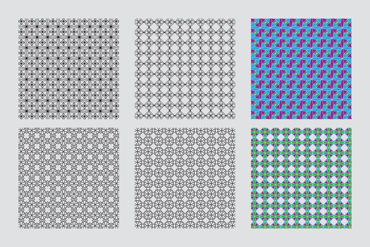 Diseño de patrón de fondo para colorear geométrico abstracto