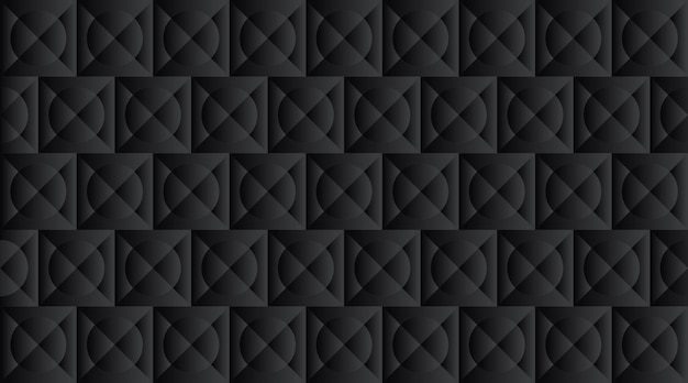 Diseño de patrón de fondo geométrico negro abstracto