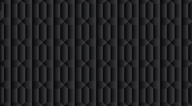 Diseño de patrón de fondo geométrico negro abstracto
